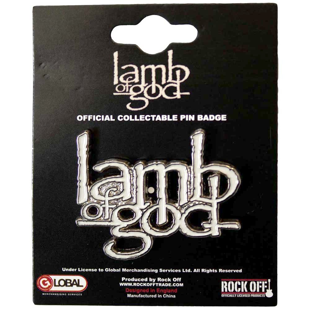 Lamb Of God - Logo Pin - White